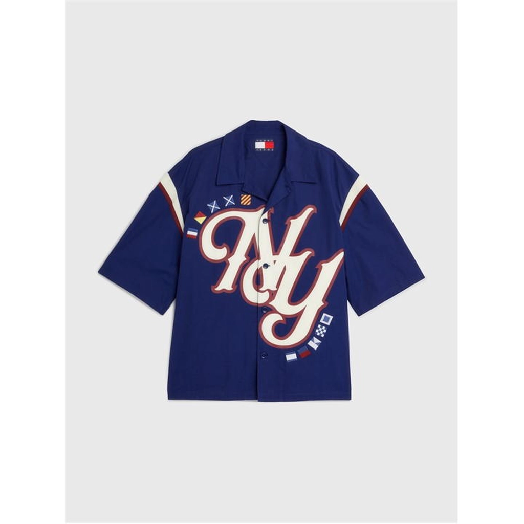 Tommy Hilfiger Tjcu Collegiate Sports Ss Shirt - Blue
